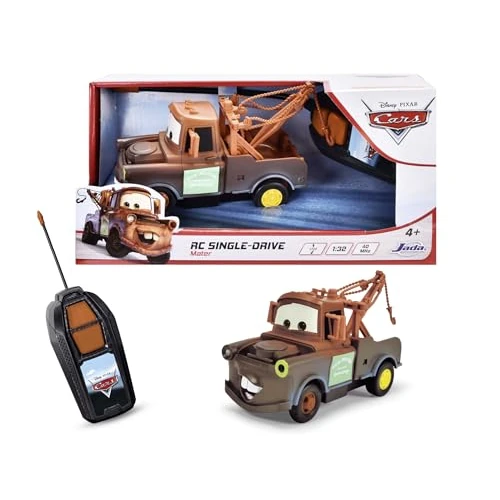 Jada Toys - Radiocomando Cars Cricchetto, Scala 1:32, 27 MHz, Portata 10 m, Funzione Avanti Dritto e Indietro Curva, 14 cm, +4 anni, 203081009