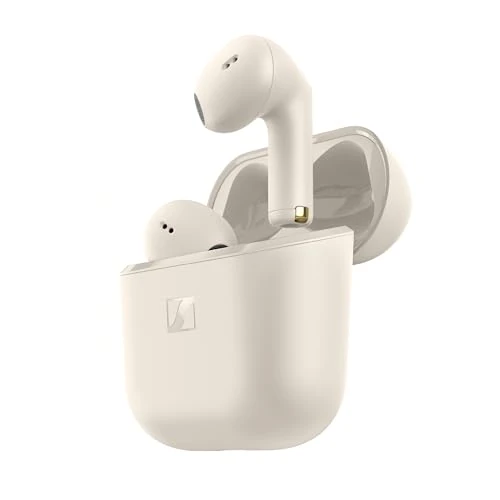 Limited-time offer: Sennheiser ACCENTUM Open Wireless Earbuds - Open Ear Buds Design, Dynamic Sound & Bluetooth 5.3, IPX4 Splash Protection, Up To 28HR Playtime, USB-C Charging Case, For Music, Phone Calls, Travel, Cream from 69.99 GBP to 69.99 GBP (save 0%)