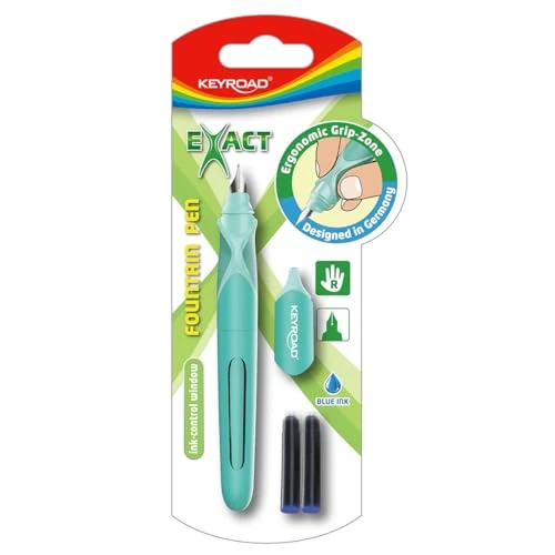 Limited-time offer: Keyroad Fountain Pen, 2 Cartridges Free, Blister Pack, Colour Mix, Fountain Pen Beginners from 6.52 £ to 6.52 £ (save 0.00%)