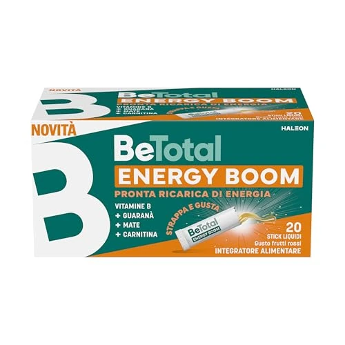 Offerta a tempo: Be-Total - Be-Total Energy Boom Integratore Energizzante 20 Stick - 989691112 - 33% da 19.90 € a 13.28 €