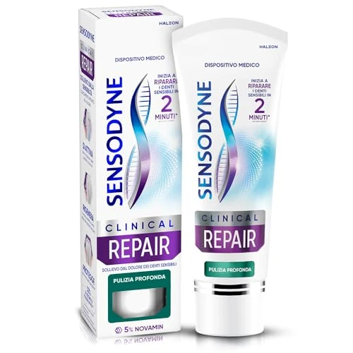Sensodyne Clinical Repair - Pasta de dientes para dientes sensibles que comienza a reparar los dientes sensibles en 2 minutos* 75 ml