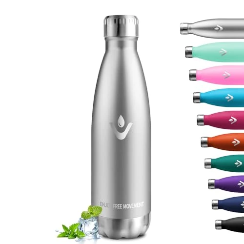 Beperkte aanbieding: Thermosfles 750 ml, vacuüm waterfles, drinkfles van roestvrij staal, lekvrij, BPA-vrij, geschikt voor koolzuurhoudende dranken, voor sport, school, universiteit, yoga, sport, fiets, camping, bubbels van 15.91 EUR naar 15.91 EUR (besparing 0%)