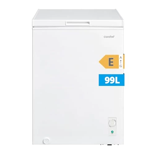 Tijdelijke aanbieding: COMFEE RCC102WH2EU(E) Vrijstaande vrieskast, 99 l, om te zetten in vriezer, inverter, 4 sterren, geschikt voor de garage, wit [energieklasse E] van 227.42 EUR naar 227.42 EUR (korting 0%)