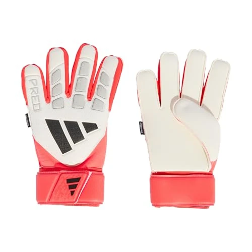 Zeitlich begrenztes Angebot: adidas Unisex Predator Goalkeeper Glove Match FINGERSAVE, White/Lucid red/Black, 7 von 65.00 € auf 51.90 € (20% Rabatt)