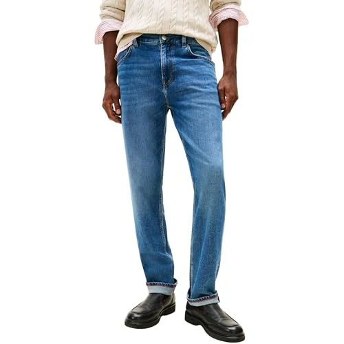 Offerta a tempo: Tommy Hilfiger Denton STR SEP Indigo MW0MW41901 Diritto, Denim, 30W/34L, Denim (Indaco Settembre), W30 / L34 - 51% da 119.90 € a 59.00 €