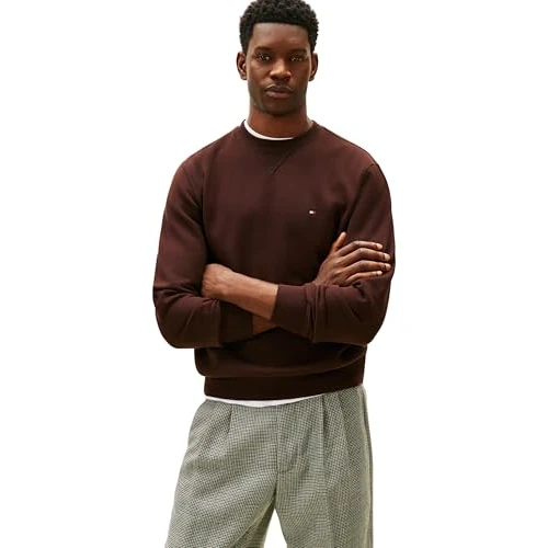 Oferta limitada: Tommy Hilfiger ESS Seasonal Fleece Neck MW0MW40000 - Sudadera de Forro Polar para Hombre, Color marrón, Talla XL, Marrón (Chocolate), XL de 99.90 € a 36.28 € (ahorro 64%)