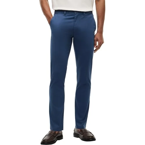 Zeitlich begrenztes Angebot: Tommy Hilfiger Herren Chino Hose Denton Essential Twill Straight Leg Fit, Blau (Aegean Sea), 40W/30L von 89.90 € auf 89.90 € (0.00% Rabatt)