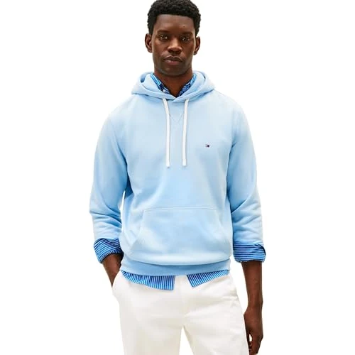 Offerta a tempo: Tommy Hilfiger Felpa con Cappuccio in Pile da Uomo Ess Seasonal, MW0MW39997, Blu, M, Blu (Well Water), M - 0.00% da 44.70 € a 44.70 €