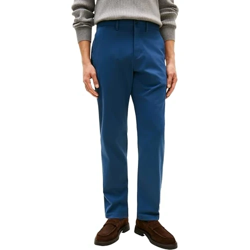 Limited-time offer: Tommy Hilfiger Men's Chino Trousers Harlem Essential Twill Tapered Fit, Blue (Aegean Sea), 35W/34L from 47.61 £ to 47.61 £ (save 0.00%)