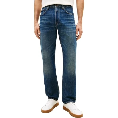 Tijdelijke aanbieding: Tommy Hilfiger Regular Straight Dover Ind Mw0mw41888 recht, denim (Fiene Indigo), 33W/32L heren, Denim (Fiene Indigo), 33W / 32L van 88.32 € naar 88.32 € (0.00% korting)