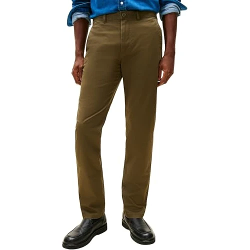 Offerta a tempo: Tommy Hilfiger Core Denton Essential Twill Mw0Mw40262, Pantaloni Chino, Uomo, Khaki (Army Green), 28W / 32L - 0.00% da 36.90 € a 36.90 €