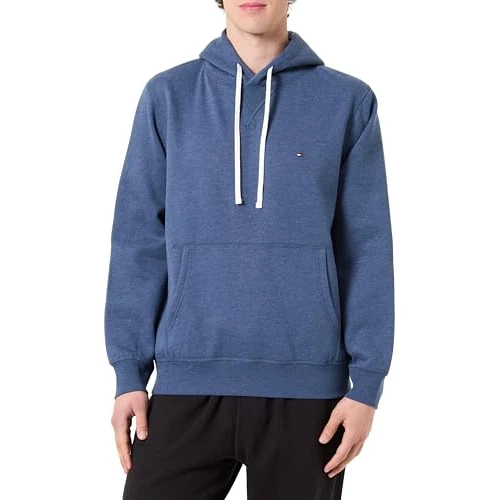 Offerta a tempo: Tommy Hilfiger Felpa con Cappuccio in Pile da Uomo Ess Seasonal, MW0MW39997, Blu, XS, Blu (Erica del Mar Egeo), XS - 0.00% da 43.73 € a 43.73 €
