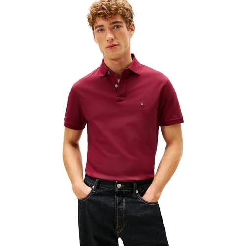 Limitiertes Angebot: Tommy Hilfiger Herren 1985 Regular Polo MW0MW17770 S/S Polo, Lila, XS, Violett (Deep Rouge), XS von 64.55 EUR auf 64.55 EUR (Spare 0%)