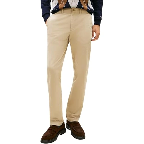 Tijdelijke aanbieding: Tommy Hilfiger Mannen Denton Essential Twill MW0MW40262 Chino, Beige, 31W/28L, Beige (Batique Khaki), 31W / 28L van 63.97 € naar 63.97 € (0.00% korting)