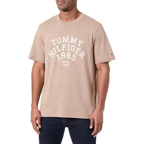 Offre limitée : Tommy Hilfiger Hilfiger Arch Tee MW0MW41470 S/S T-Shirt pour Homme, Beige, L, Beige (Taupe côtier), L de 25.67 € à 25.67 € (0.00% de remise)