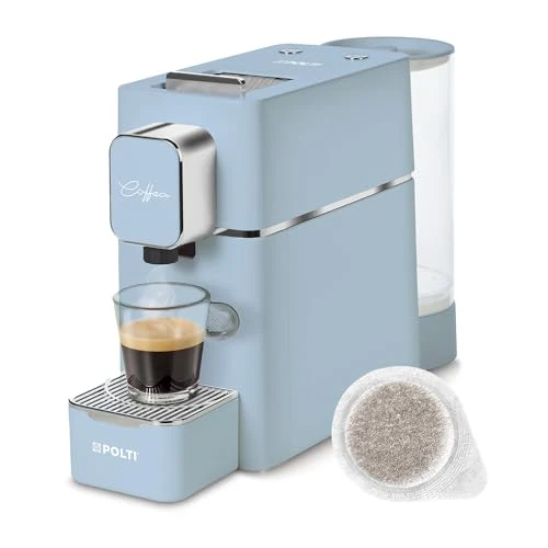 Offre limitee: Polti Coffea S15LB, Machine à Café Espresso, Compatible avec Dosettes ESE 44 mm, Réservoir 0,85 L, Température et Longueur Réglables, Pression 19 Bars, Bleu Clair de 139.00 EUR a 139.00 EUR (economie 0%)