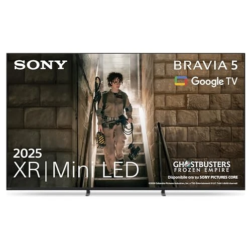 Offerta a tempo: Sony BRAVIA 5 - XR|Mini LED| Processore AI XR | Acoustic Multi-Audio | Dolby Vision/Atmos | IMAX Enhanced | Google TV (2025)|Google Cast | Apple AirPlay 2| Eco Dashboard 2 |Menu di gioco 2-55pollici - 0.00% da 1199.00 € a 1199.00 €