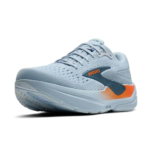 Limited-time offer: Brooks Mens Ghost Max 3 Sneaker, Skyway Blue Orange, 12 UK from 139.87 £ to 139.87 £ (save 0.00%)