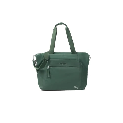 Hedgren Unisex's Kicho, Duck Green, Horizontal Tote EXP 14" + RFID