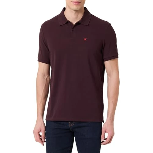 Oferta limitada: Calvin Klein Polo SS Monogram de piqué LV040EM269 S/S para Hombre, Color Morado (marrón Moca), Talla S, Morado (marrón Moca), S de 69.90 € a 35.66 € (ahorro 49%)