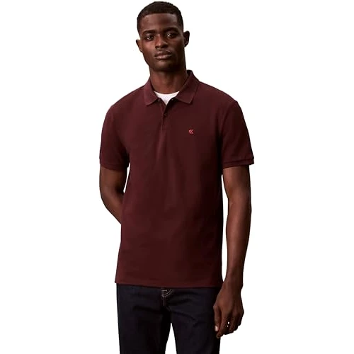 Tijdelijke aanbieding: Calvin Klein Heren SS Monogram Pique Polo LV040EM269 S/S Polo, Paars (Mokka Bruin), M, Paars (Mokka Bruin), M van 41.16 € naar 41.16 € (0.00% korting)