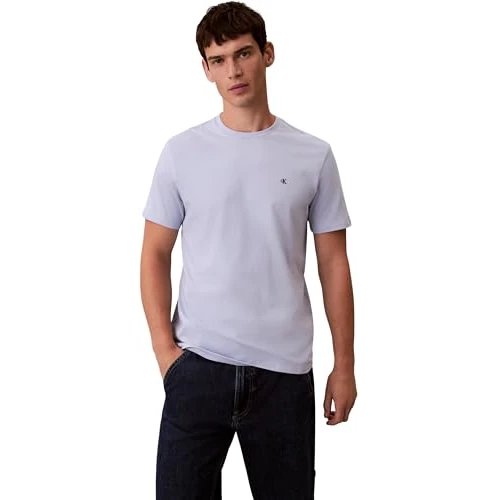 Zeitlich begrenztes Angebot: Calvin Klein Herren Ss Classic Monogram Tee Lv04Rd254G T-Shirts, Purple (Casual Blue), XXL Größen von 34.90 € auf 20.93 € (40% Rabatt)