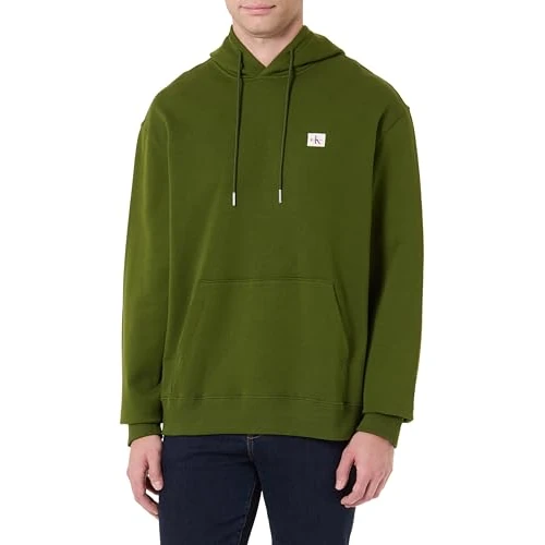 Offerta a tempo: Calvin Klein 400Gsm Terry Badge Hoodie Lv04Rc274G, Felpa, Uomo, Verde (Medieval Forest), XL - 67% da 99.90 € a 32.98 €