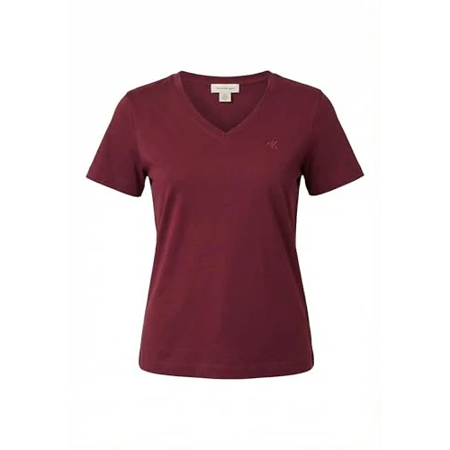 Calvin Klein Damen Archive Jersey VNK Tee EU LV047B205G Tees, Purple (Berry Glaze), XL, Violett (Berry Glaze), XL