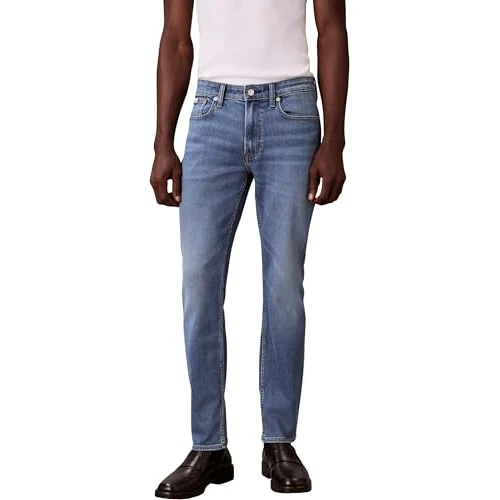 Limited-time offer: Calvin Klein Men's Slim Faded Clearwater Jean LV04RE776G Jeans, Blue (Faded Clearwater), 42W / 30L from 90.00 £ to 59.27 £ (save 34%)