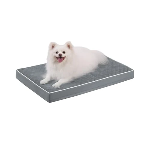 Oferta limitada: KSIIA Cama para Perros Pequeños Ortopédica, Colchón Perro Lavable, Colchoneta Perro Impermeable, Dog Bed con Funda Extraíble, Gris Oscuro, 73x45x7cm de 20.32 EUR a 18.99 EUR (ahorro 7%)