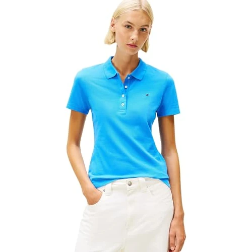 Offerta a tempo: Tommy Hilfiger 1985 Slim Pique Polo SS Ww0Ww43225, Polo a Maniche Corte, Donna, Blu (Mesmerizing Blue), 3XL - 0.00% da 55.93 € a 55.93 €