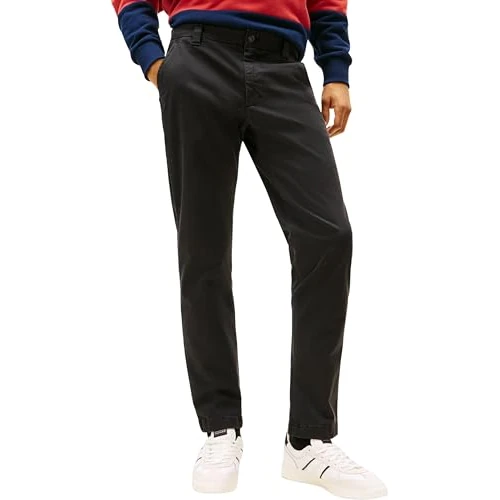 Offerta a tempo: Tommy Jeans Chino da Uomo Tjm Scanton in Twill di Cotone DM0DM22404, Nero (Nero), 36W/30L, Nero (Nero), 36W/30L - 0.00% da 29.48 € a 29.48 €