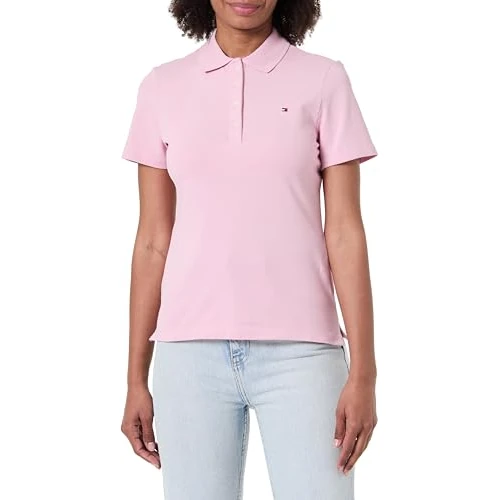Limited-time offer: Tommy Hilfiger Women's 1985 Slim Pique Polo SS WW0WW43225 S/S Polo, Pink (Bonita Pink), 3XL from 30.38 £ to 30.38 £ (save 0.00%)