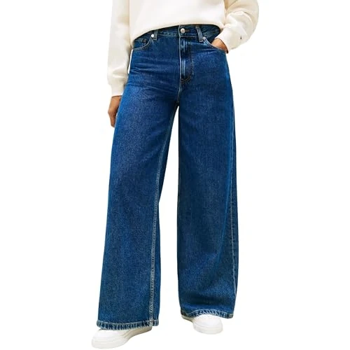 Offre limitée : Tommy Hilfiger DNM 70's Wide Leg HW Ww0ww47695 Autres Jeans en Denim (Emi), 27 W/28 L pour Femme, Denim (Emi), 27W x 28L de 82.37 € à 82.37 € (0.00% de remise)