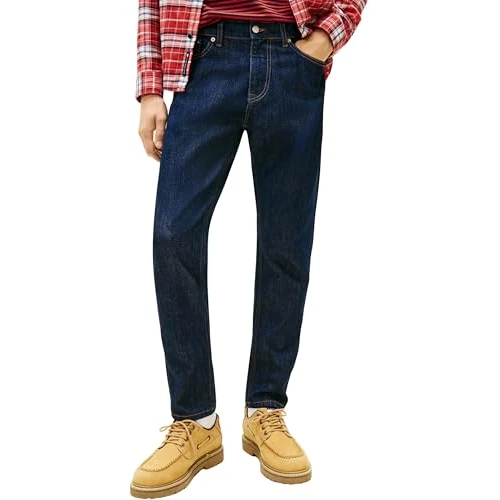 Zeitlich begrenztes Angebot: Tommy Jeans Herren Jeans Hose Austin Slim Tapered Fit, Blau (Denim Dark), 31W/30L von 99.90 € auf 33.80 € (66% Rabatt)