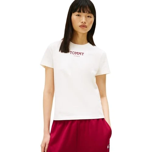 Offerta a tempo: Tommy Jeans Tjw Reg Essential Logo 2 Tee Ext Dw0Dw21842 Maglietta S/S, White (Ecru), 4XL Plus Donna - 53% da 29.90 € a 14.02 €