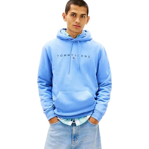 Zeitlich begrenztes Angebot: Tommy Jeans Herren TJM REG Linear Logo Hoodie EXT DM0DM20746 Pullover Hoodie, Blau (Light Horizon Blue), XS, Blau (Light Horizon Blue), XS von 89.90 € auf 44.90 € (50% Rabatt)