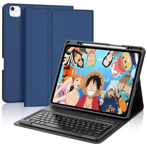 SENGBIRCH Funda con teclado para iPad Air 13 M3 2025 / Air 13 M2 2024, italiano QWERTY teclado Bluetooth magnético desmontable para iPad Air 13'' (M3) 2025/Air 13'' (M2) 2024, azul oscuro