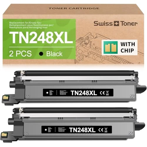 Offerta a tempo: swiss toner TN248XL TN248 Toner Compatibile per Brother MFC-L3740CDWE MFC-L3760CDW DCP-L3560CDW DCP-L3520CDW HL-L3220CWE HL-L3220CW Toner TN 248XL TN 248 (Con Chip, Pak 2) - 16% da 34.99 € a 29.52 €