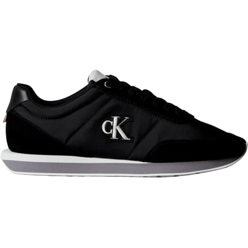 Zeitlich begrenztes Angebot: Calvin Klein Herren Retro Runner ESS Mix Mat Ym0ym01361Low Top, Schwarz Schwarz Stormfront Vaporous White, 40 2/3 EU von 99.90 € auf 74.90 € (25% Rabatt)
