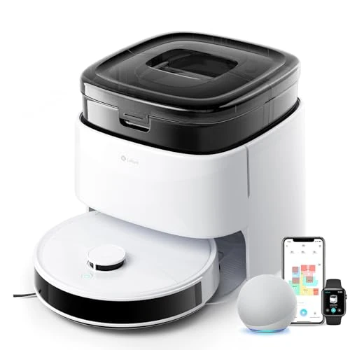 LEFANT M3 Robot Vacuum Cleaner 10000 Pa, Multifunctional Station, Double Rotary Mop 200 RPM, DToF Navigation, Obstacle Avoidance PSD, 220min, 30 Water Level Settings