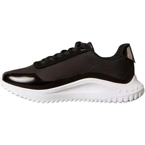 Zeitlich begrenztes Angebot: Calvin Klein Damen Eva Runner Lace Up Mat Mix Yw0yw02016 Low-Top, Schwarz/Schwarz/Gun Metal, 38 EU von 99.90 € auf 60.38 € (40% Rabatt)