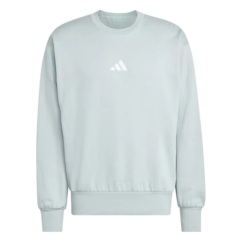 Tijdelijke aanbieding: adidas Hombre ESSENTIALS FEELCOZY FLEECE SWEATSHIRT, Wonder Sage/white, S van 37.59 EUR naar 37.59 EUR (korting 0%)