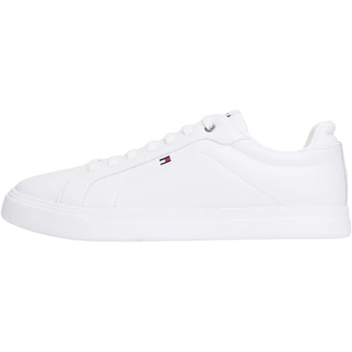 Tommy Hilfiger Herren Icon Court Light ESS Fm0fm05678 Low-Top, White, 40 EU