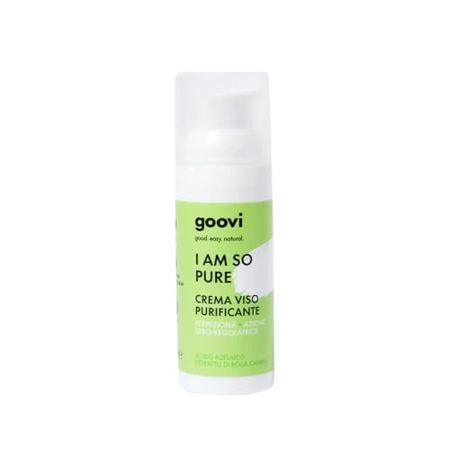 Zeitlich begrenztes Angebot: Goovi, I am So Pure reinigende Gesichtscreme für fettige Haut mit Azelainsäure, adstringierend, talgregulierend und mattierend, hilft bei der Wiederherstellung der Bakterienflora von 17.86 € auf 17.86 € (0.00% Rabatt)
