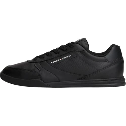 Offerta a tempo: Tommy Hilfiger Uomo LoPro Cup Pelle Fm0fm05677 Basso Top, Black, 44 EU - 0.00% da 69.99 € a 69.99 €