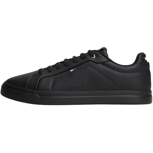 Tommy Hilfiger Men ICON Court Light ESS FM0FM05678 Low Top, Black (Black), 45