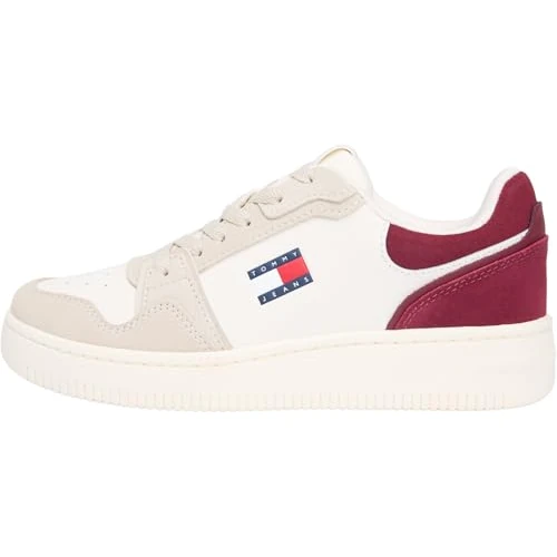 Oferta limitada: Tommy Jeans TJW Retro Basket EN0EN02917 - Tenis para Mujer, Parte Superior Baja, Beige (Arena del golfo/Dalia Profunda), Talla 5 de Reino Unido, Beige Gulf Sand Deep Dahlia, 38 EU de 64.60 € a 64.60 € (ahorro 0.00%)