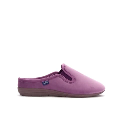 Offerta a tempo: Scholl Gloomy, Pantofole da casa in microfibra, Donna, Lilla, 35 EU - 44% da 55.00 € a 30.60 €