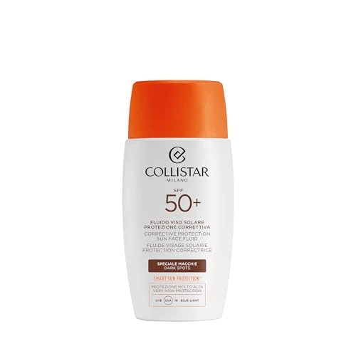 Offerta a tempo: Collistar Fluido Solare SPF 50+ Crema Viso Anti-Macchie, 50 ml - 55% da 38.00 € a 17.12 €